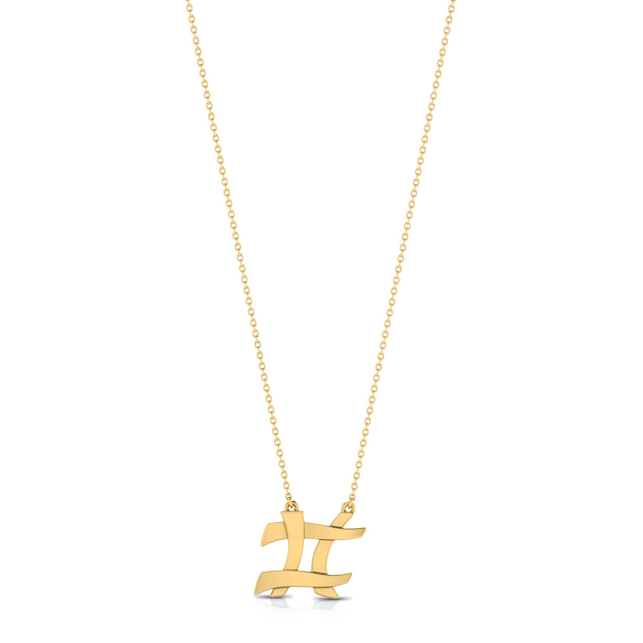 Hashtag pendant Gold Plated