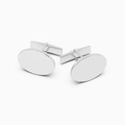 Men Oval Monogram Cufflinks