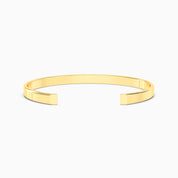 Men Narrow Cuff Bracelet-Gold Plated