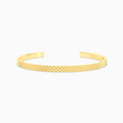 Men Diamond Point Cuff Bracelet-Gold Plated