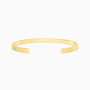 Men Diamond Point Cuff Bracelet-Gold Plated