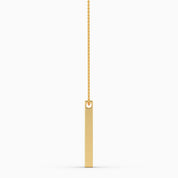 Men Bar Pendant-Gold Plated