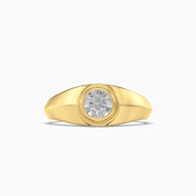 Men Engagement Ring-Gold Plated
