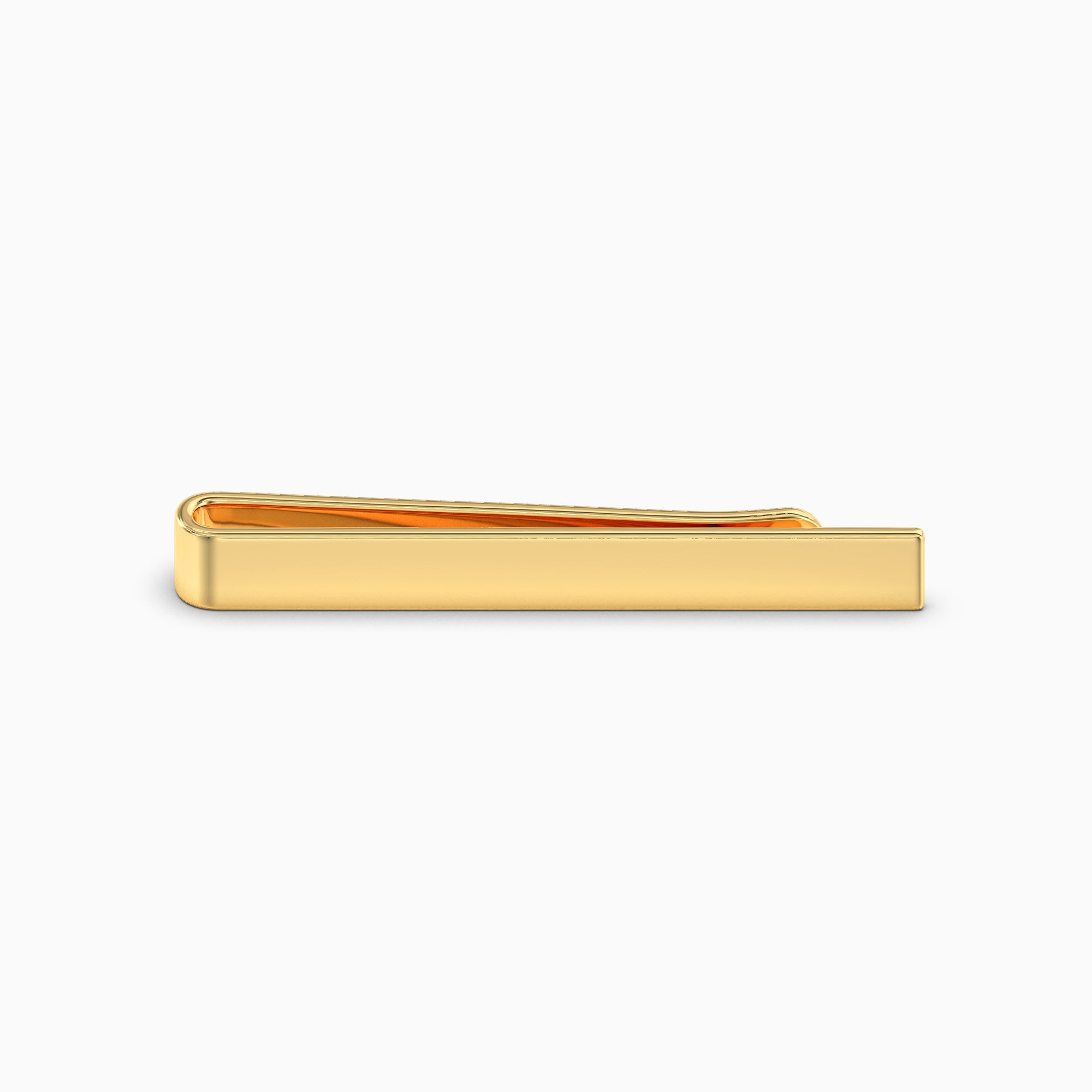 Men Plain Tie Bar Clip-Gold Plated