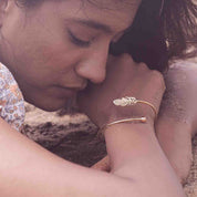 Alokki Boho Dream Feather Open Bracelet