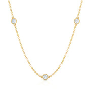 CZ Yard Necklace-Gold Plated