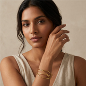 Wave Three-row Bangle