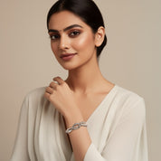 Romantic Floral Knot bangle