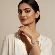 Romantic Floral Knot bangle