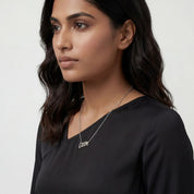 Graffiti Love Pendant With CZ