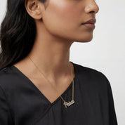 Graffiti Peace Pendant With CZ
