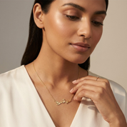 Romantic Floral Olive Leaf Vine Pendant