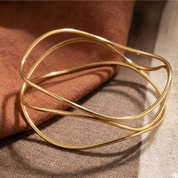 Wave Three-row Bangle