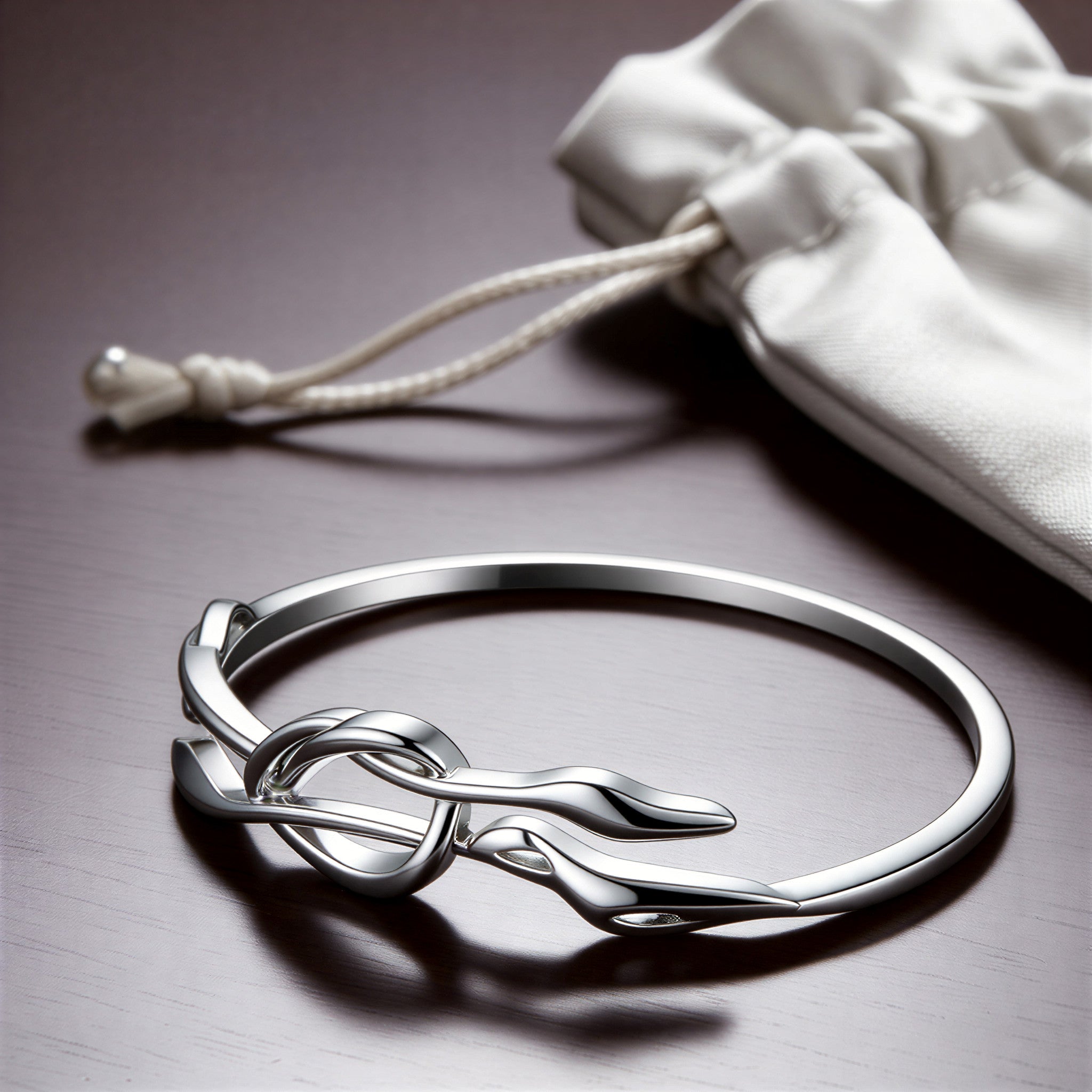 Romantic Floral Knot bangle