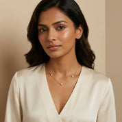 CZ Yard Necklace-Gold Plated