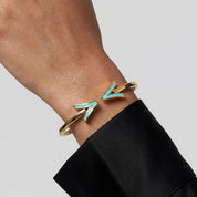 Alokki A Turquoise Wire Bracelet