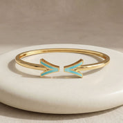 Alokki A Turquoise Wire Bracelet