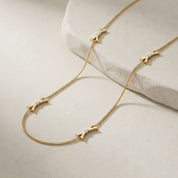 Alokki A1 CZ Stone Station Necklace