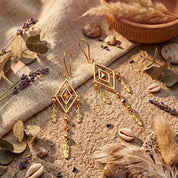 Alokki Boho Dream Triangle Hook earrings