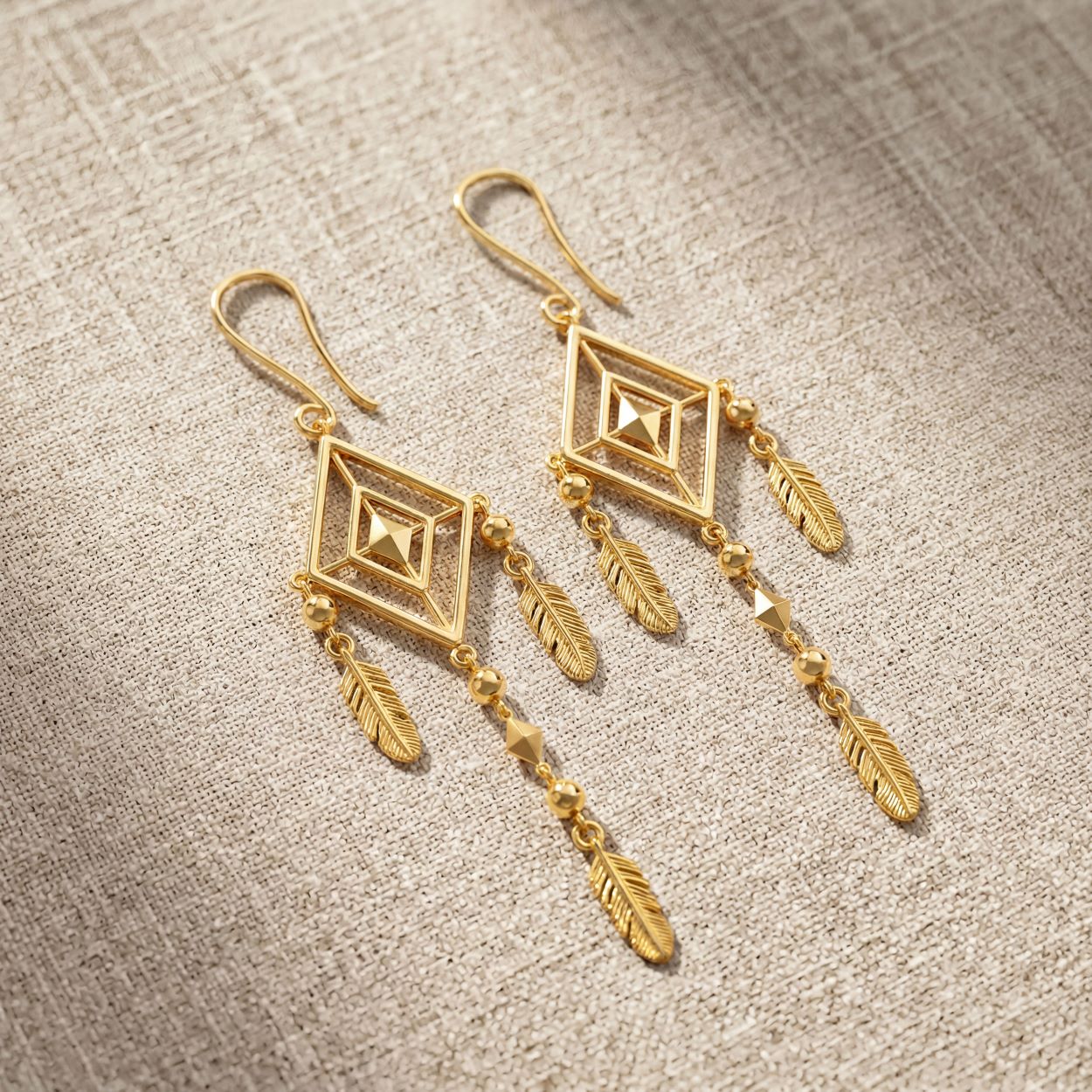Alokki Boho Dream Triangle Hook earrings