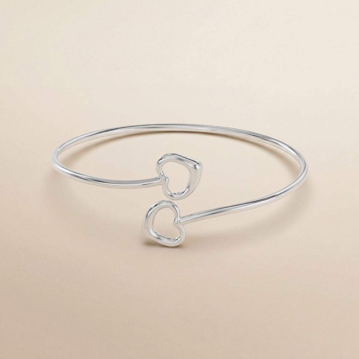 Double Open Heart Bracelet