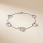 Five Open Heart Bracelet