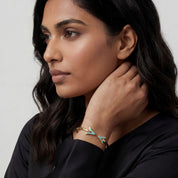 Alokki A Turquoise Wire Bracelet