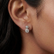 CZ Yard Stud  Earrings