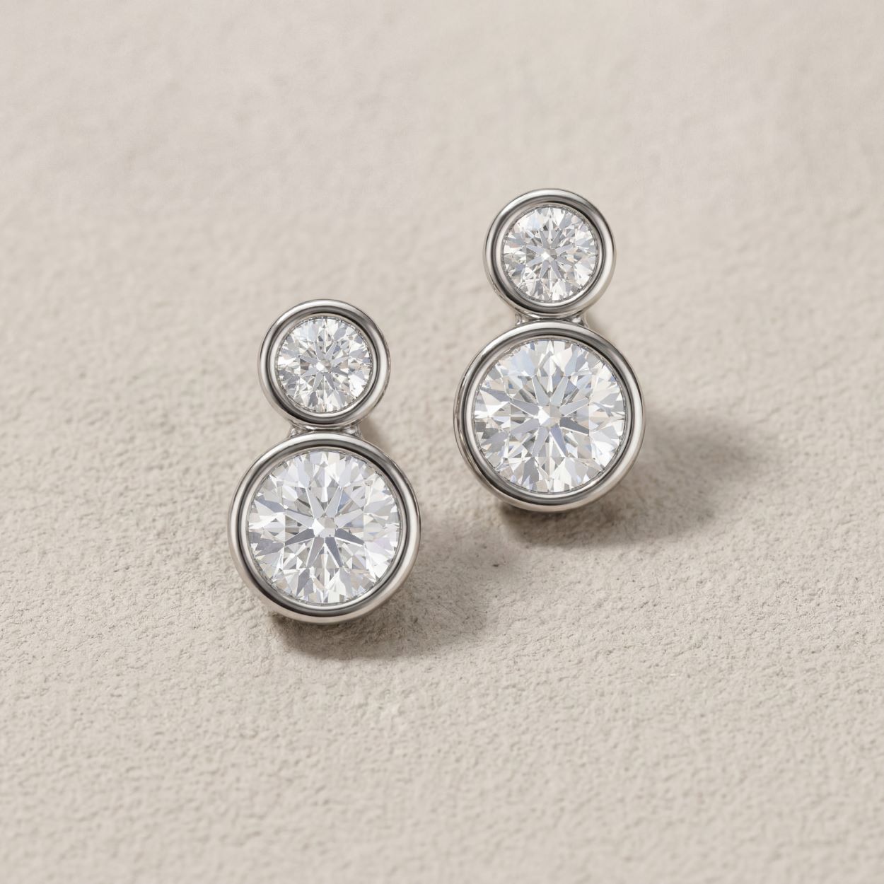 CZ Yard Stud  Earrings