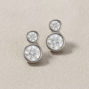 CZ Yard Stud  Earrings