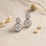 CZ Yard Stud  Earrings