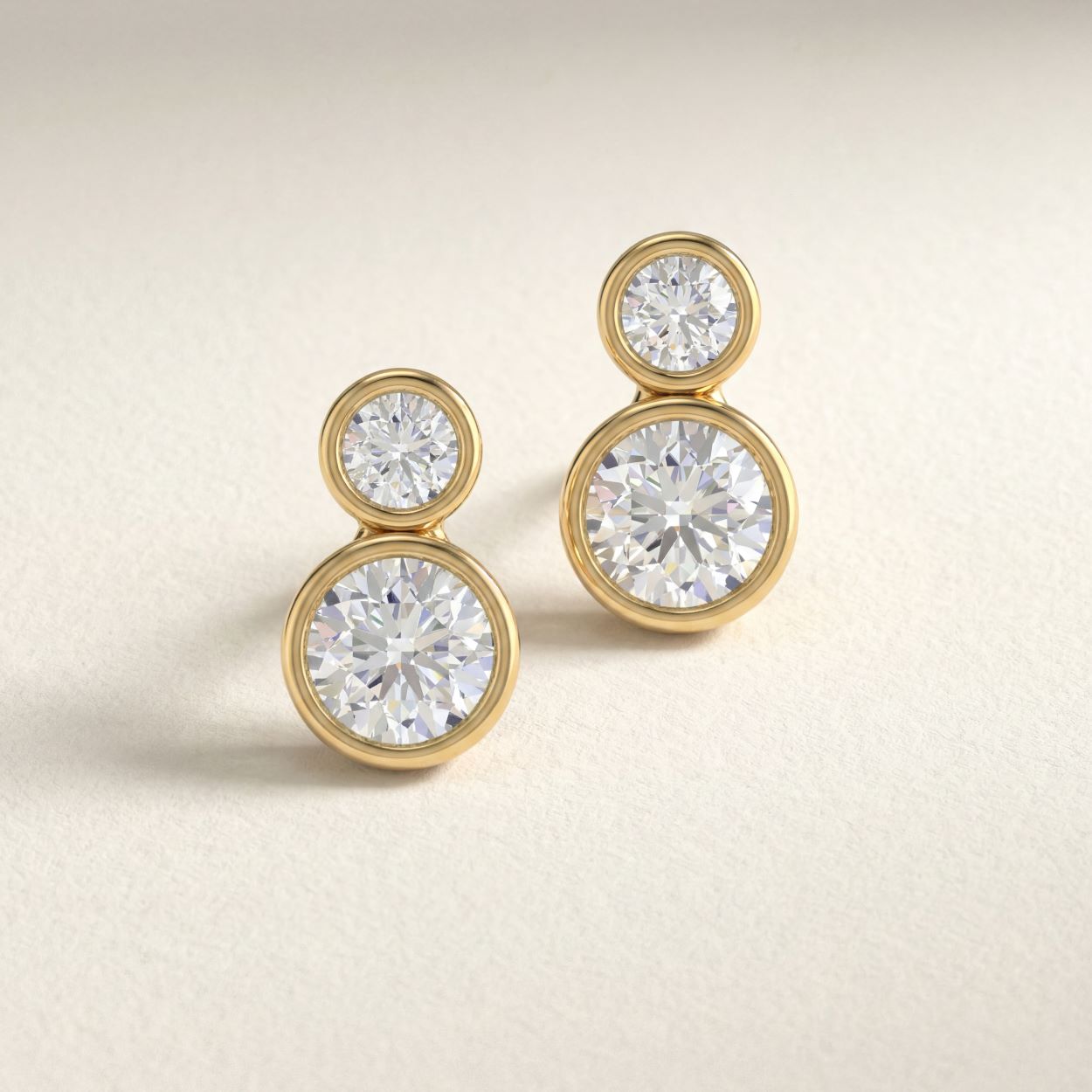 CZ Yard Stud Earrings