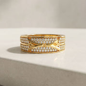 Alokki A1 Wide Pave CZ Ring