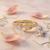Romantic Floral Flower Band Ring