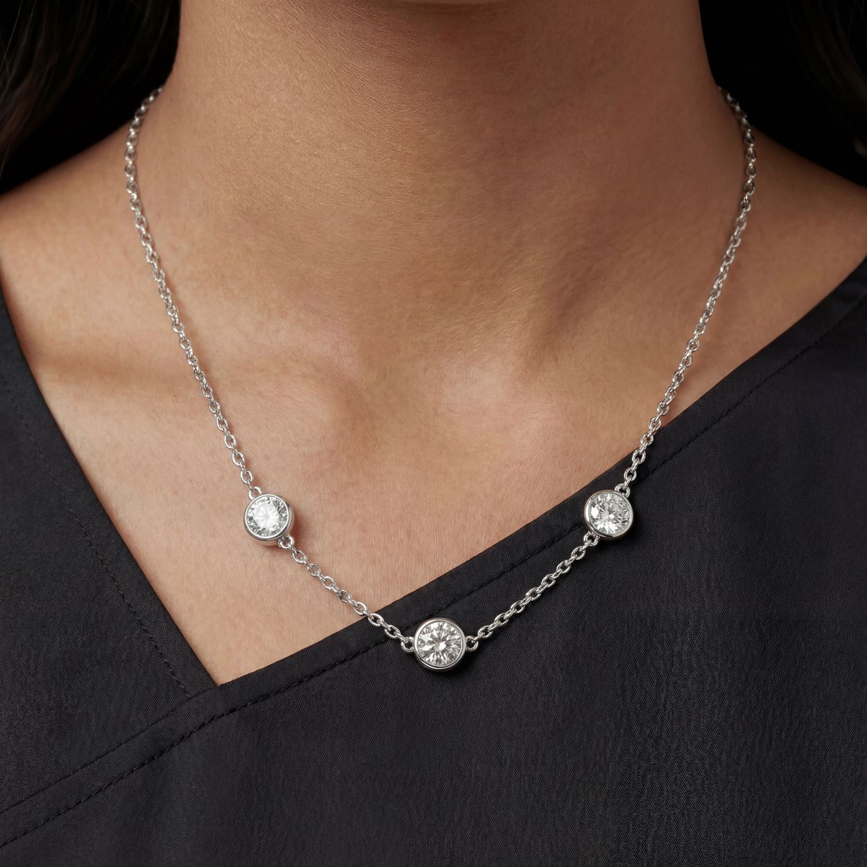 CZ Yard Necklace