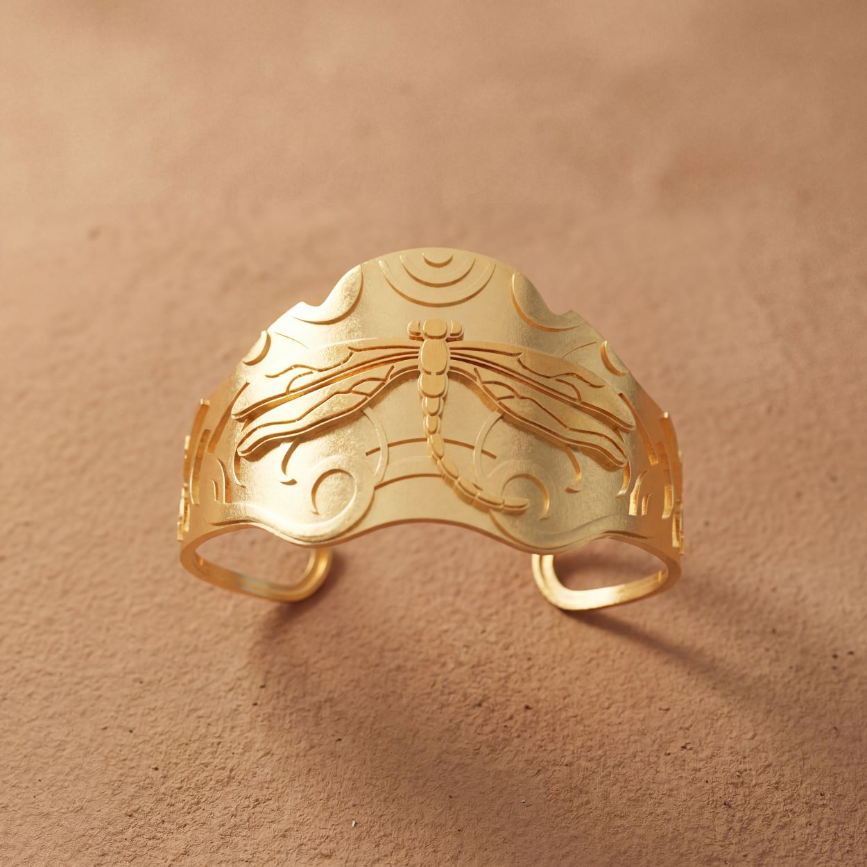 Alokki Boho Dream Dragonfly Wide Cuff