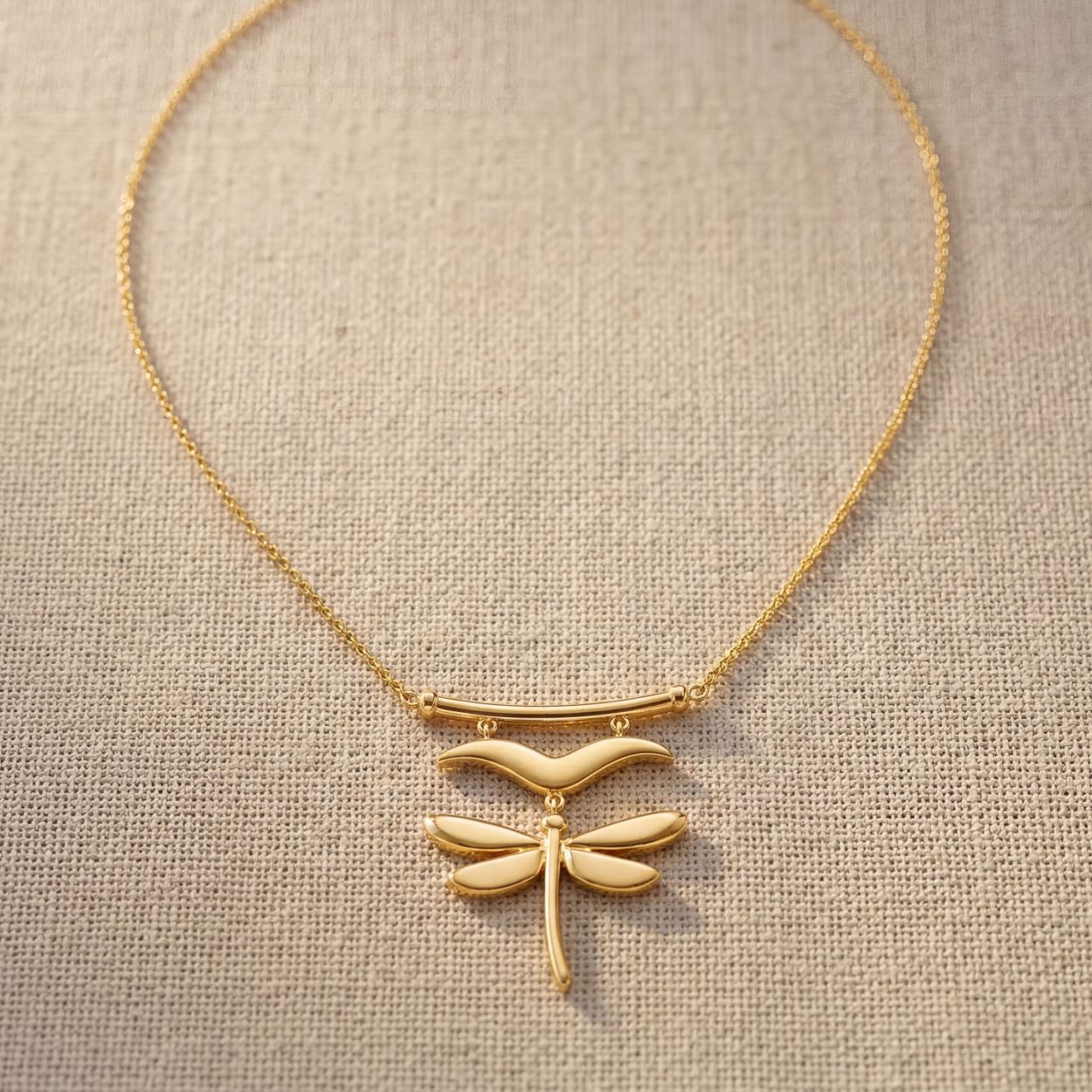 Alokki Boho Dream Perch Dragon Fly Pendant