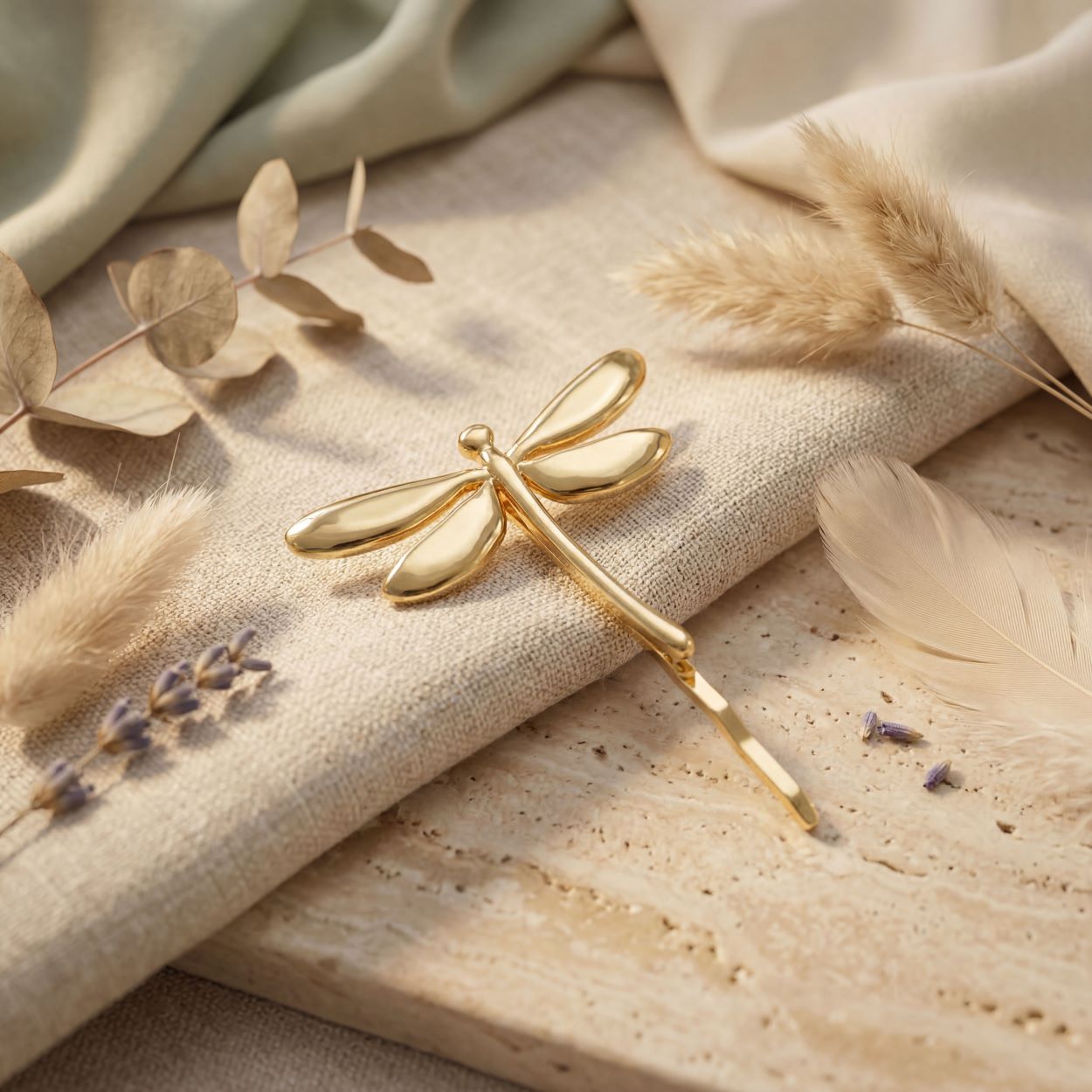 Alokki Boho Dream Pewter Dragonfly Bobbypin