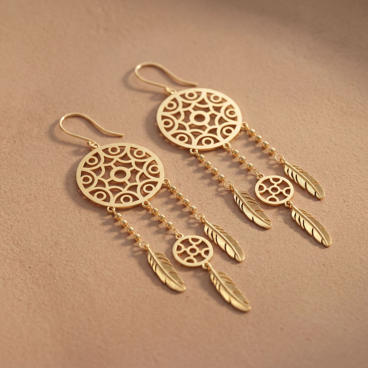 Alokki Boho Dream Catcher Hook Earrings