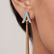 Alokki A Turquoise Bar Earrings
