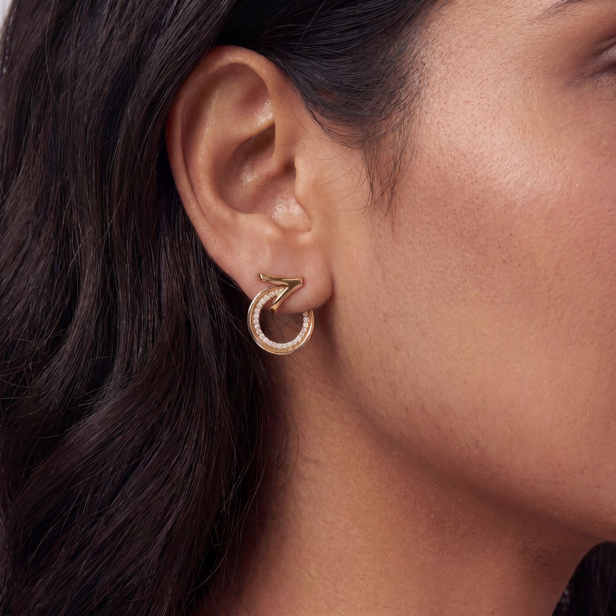 Alokki A  Open Hoop Earrings