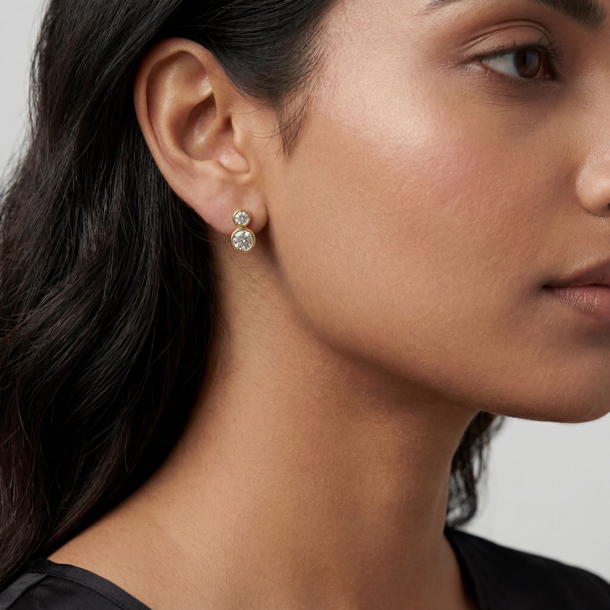 CZ Yard Stud Earrings