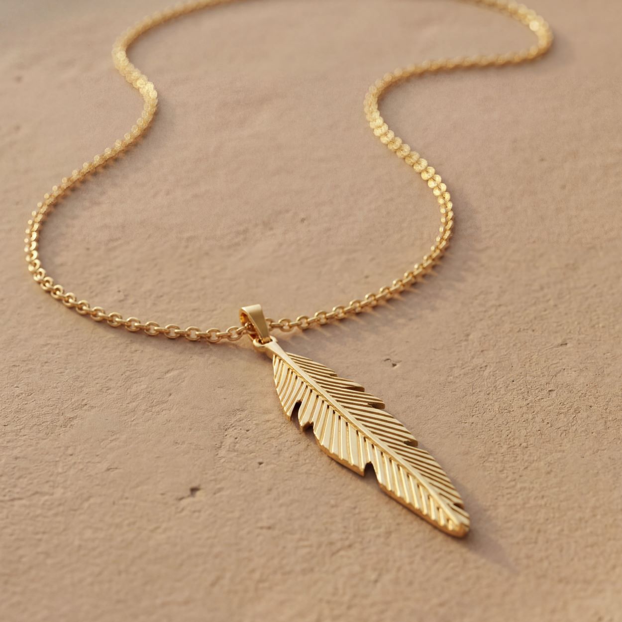 Alokki Boho Dream Feather Pendant