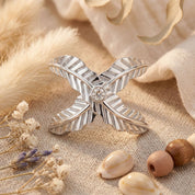 Alokki Boho Dream Criss Cross Feather Ring