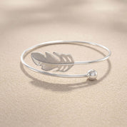 Alokki Boho Dream Feather Open Bracelet