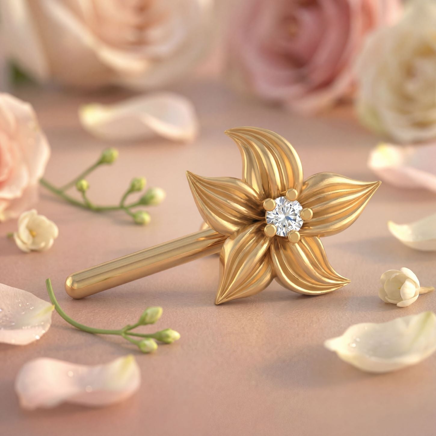 Romantic Floral Floral Hair Clip