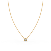 CZ by the yard single stone pendant