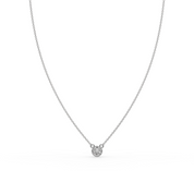 CZ by the yard single stone pendant