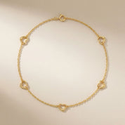 Open Heart Anklets