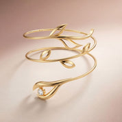 Romantic Floral Spiral Wrap Bracelet
